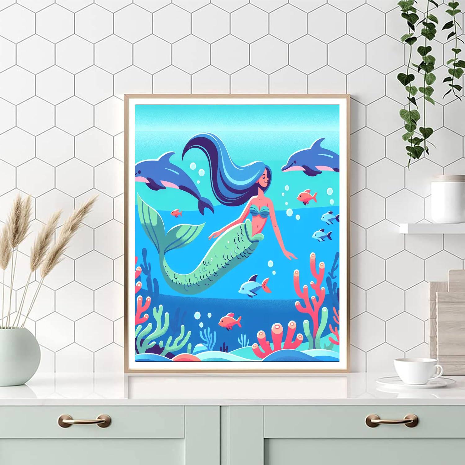 Mermaid's Undersea Kingdom Paint By Number