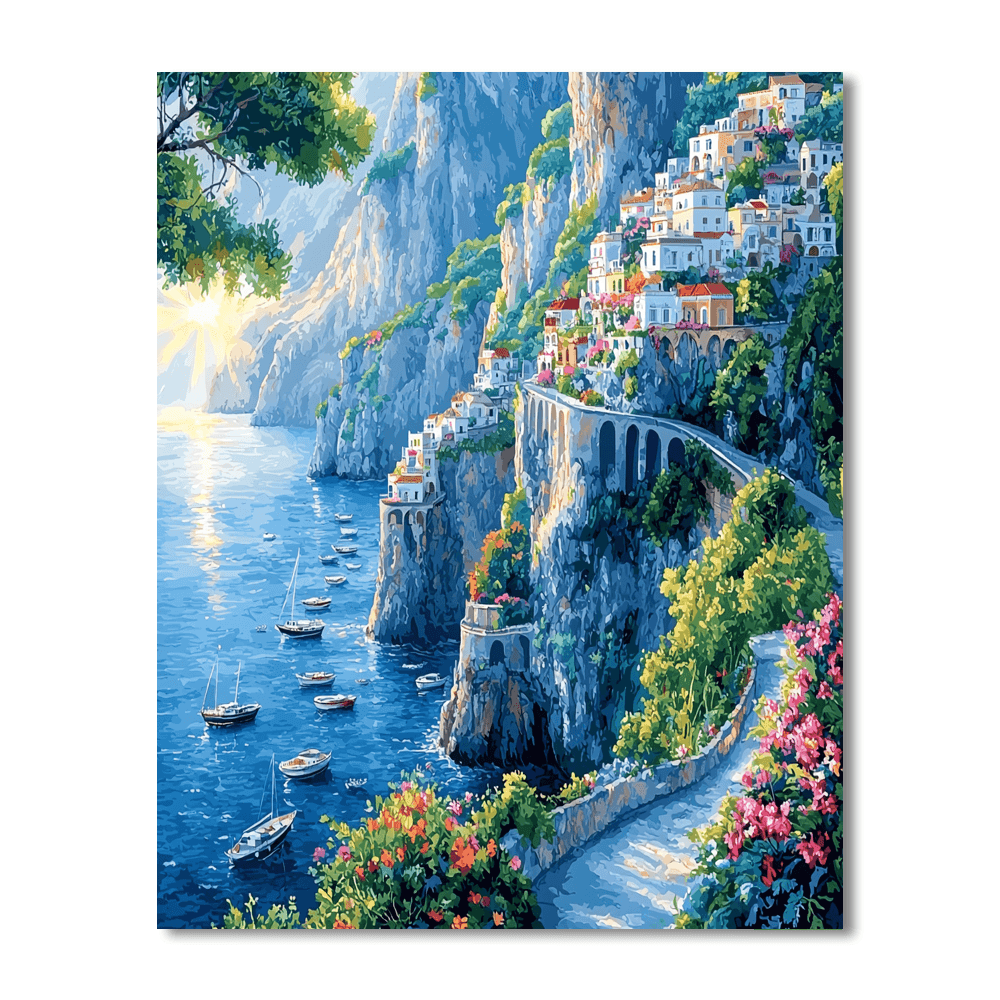 The Amalfi Coast Paint By Numbers Kits