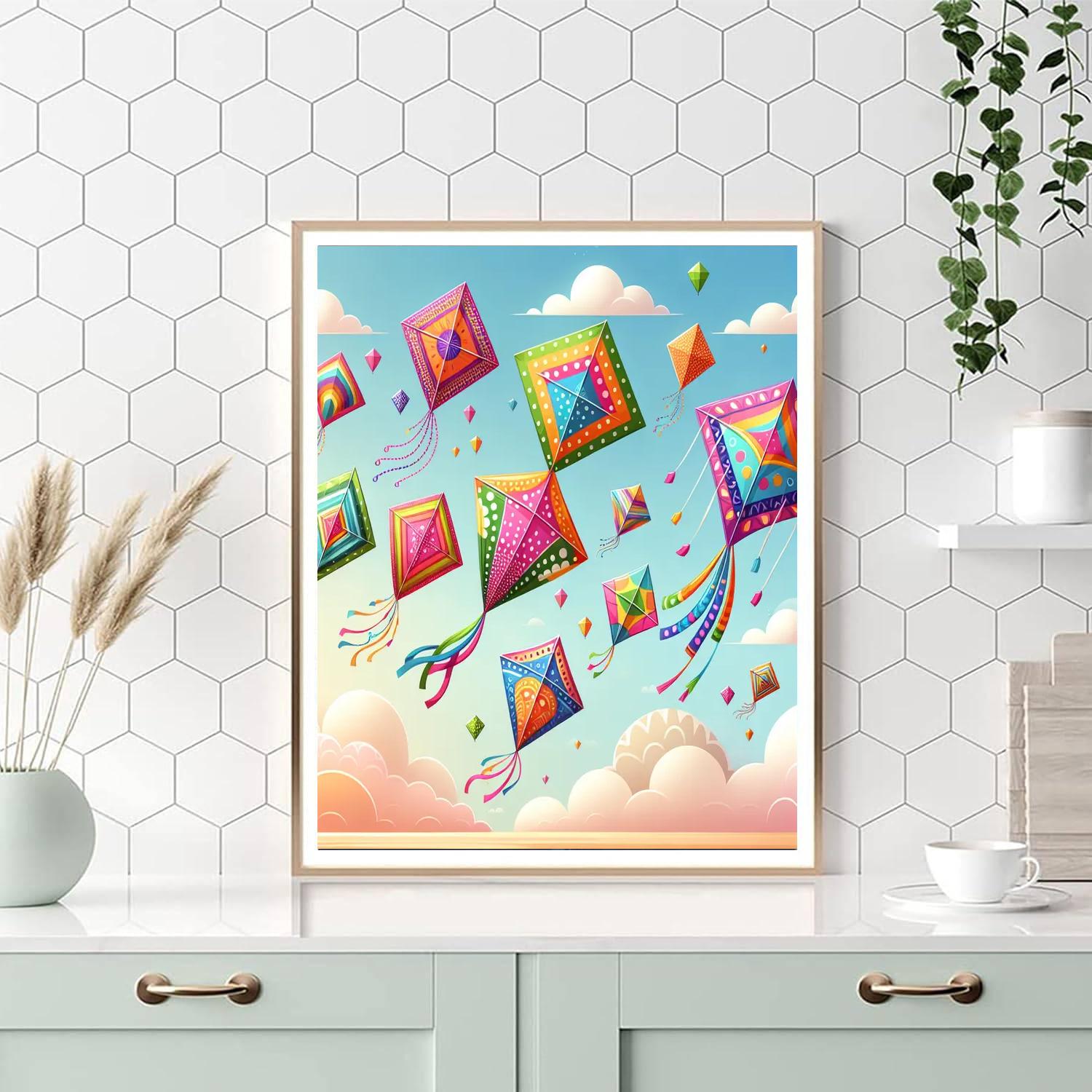 Kaleidoscope Kites Carnival Numbered Painting Kits