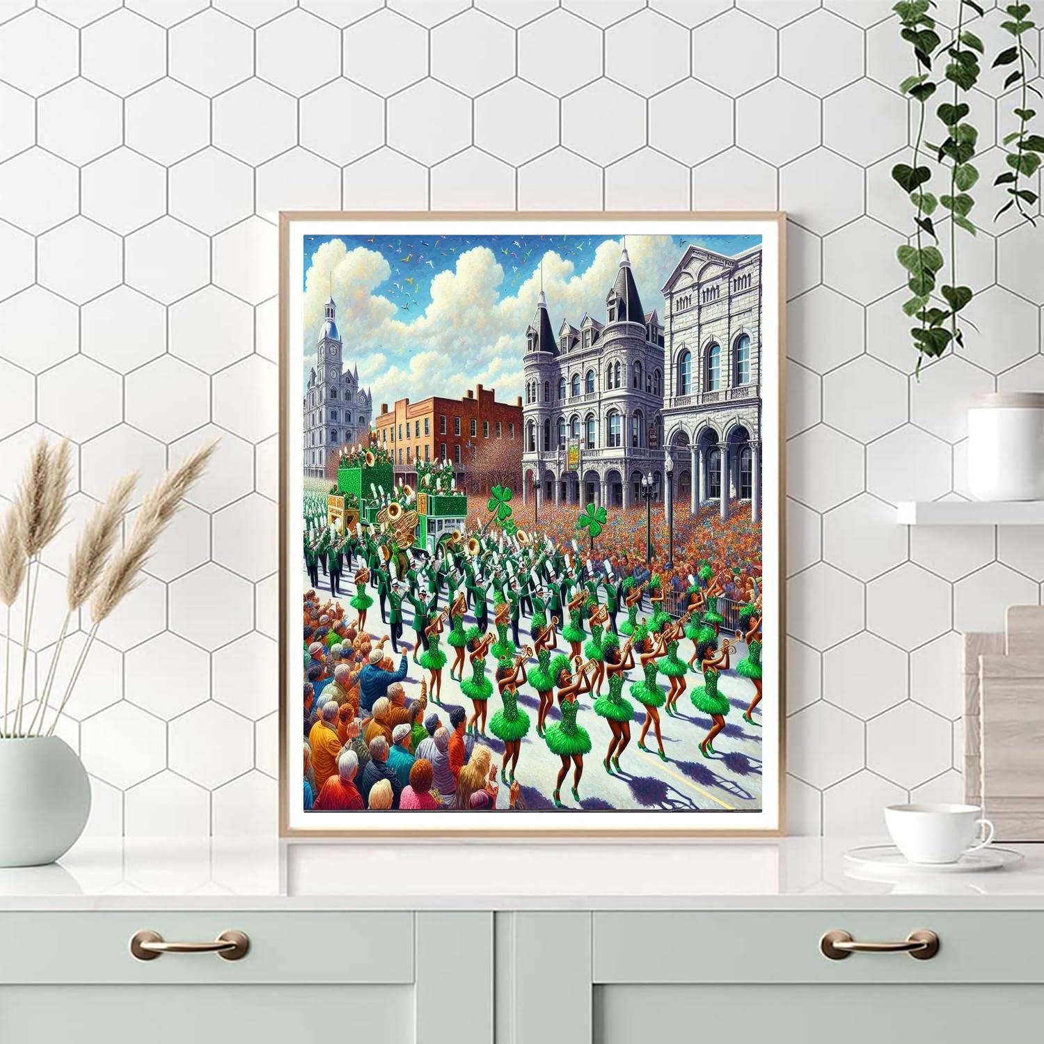 Savannah St. Patrick's Day Parade - Savannah Paint By Numbers Art