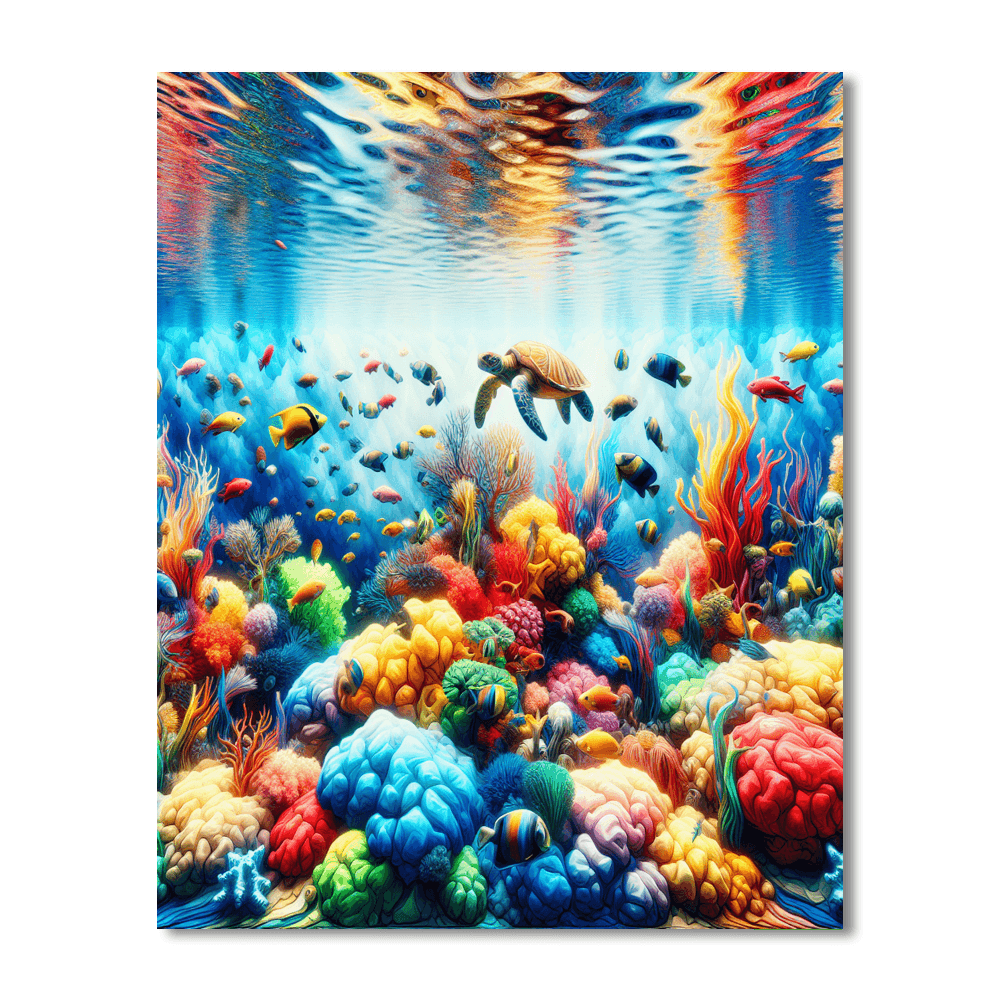 Mystical Ocean Dreams Number Painting