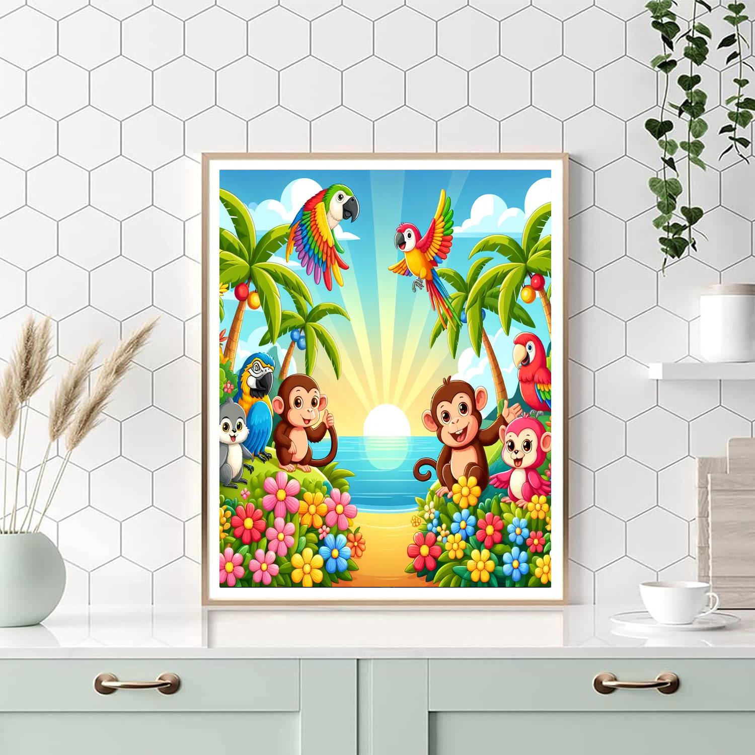 Adventure On Fantasy Island Painting Number Kit