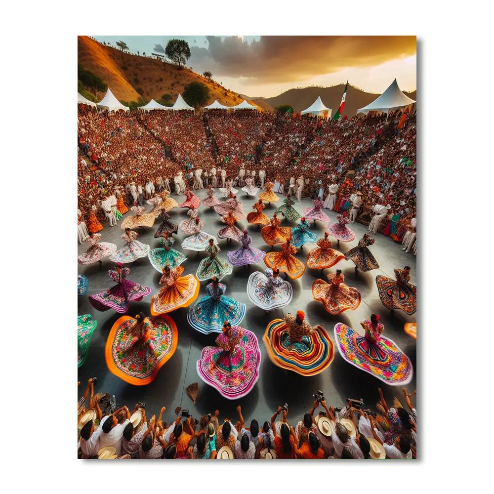 Guelaguetza - Oaxaca Painting By Numbers Kit