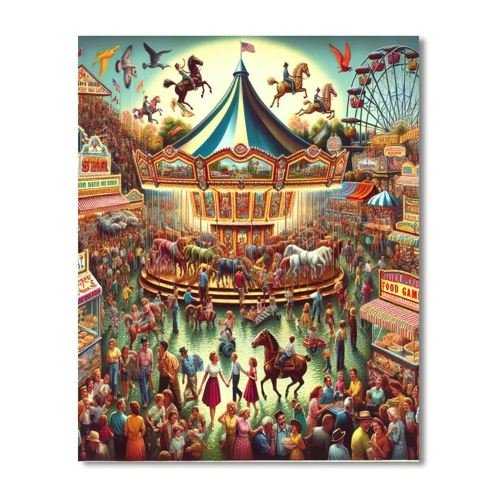Oklahoma State Fair DIY Paint By Numbers