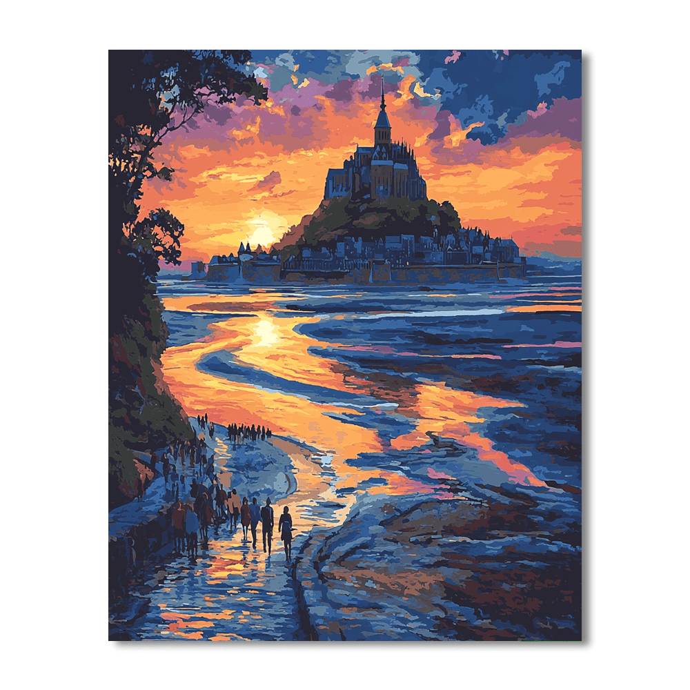 Mont Saint-michel Painting Number Kit