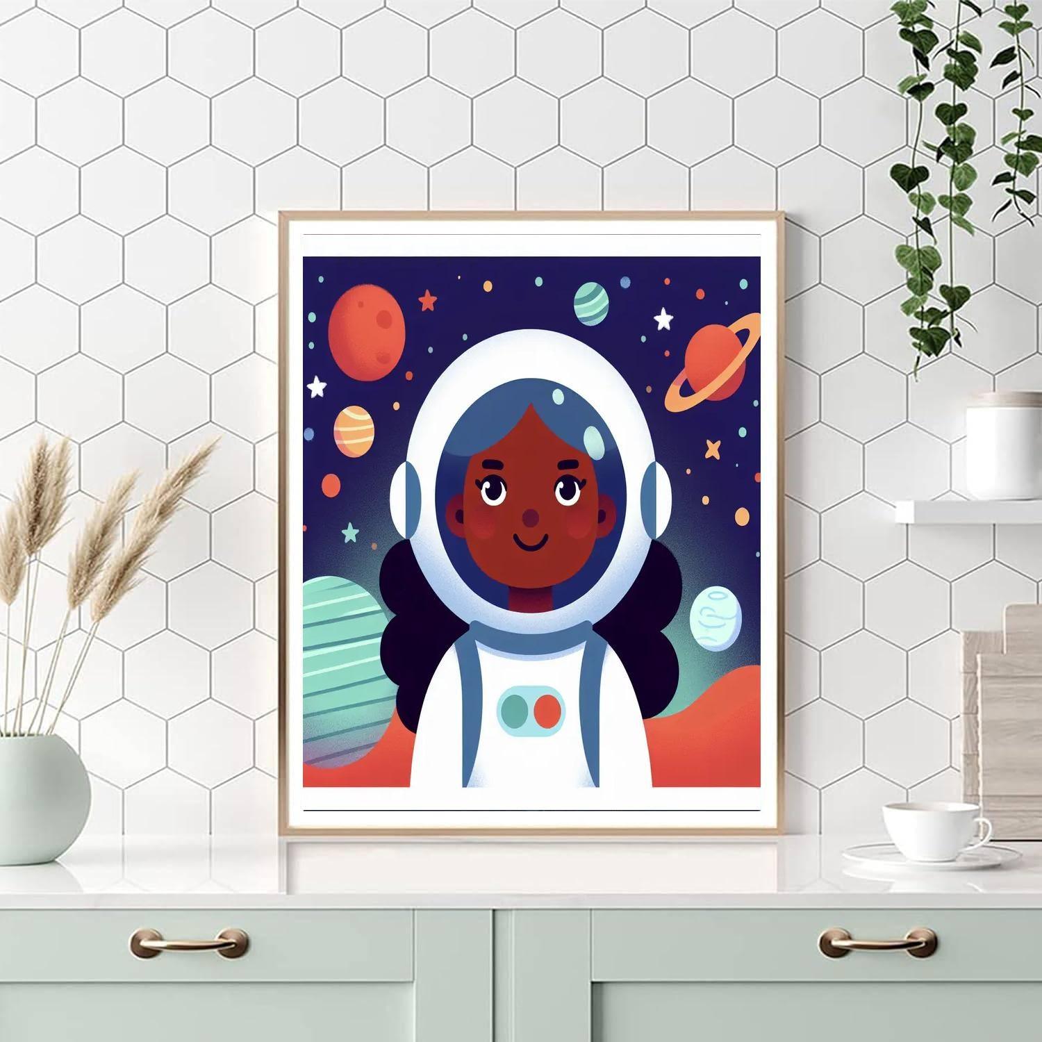 Astronaut's Galactic Odyssey Paint By Numbers Kits