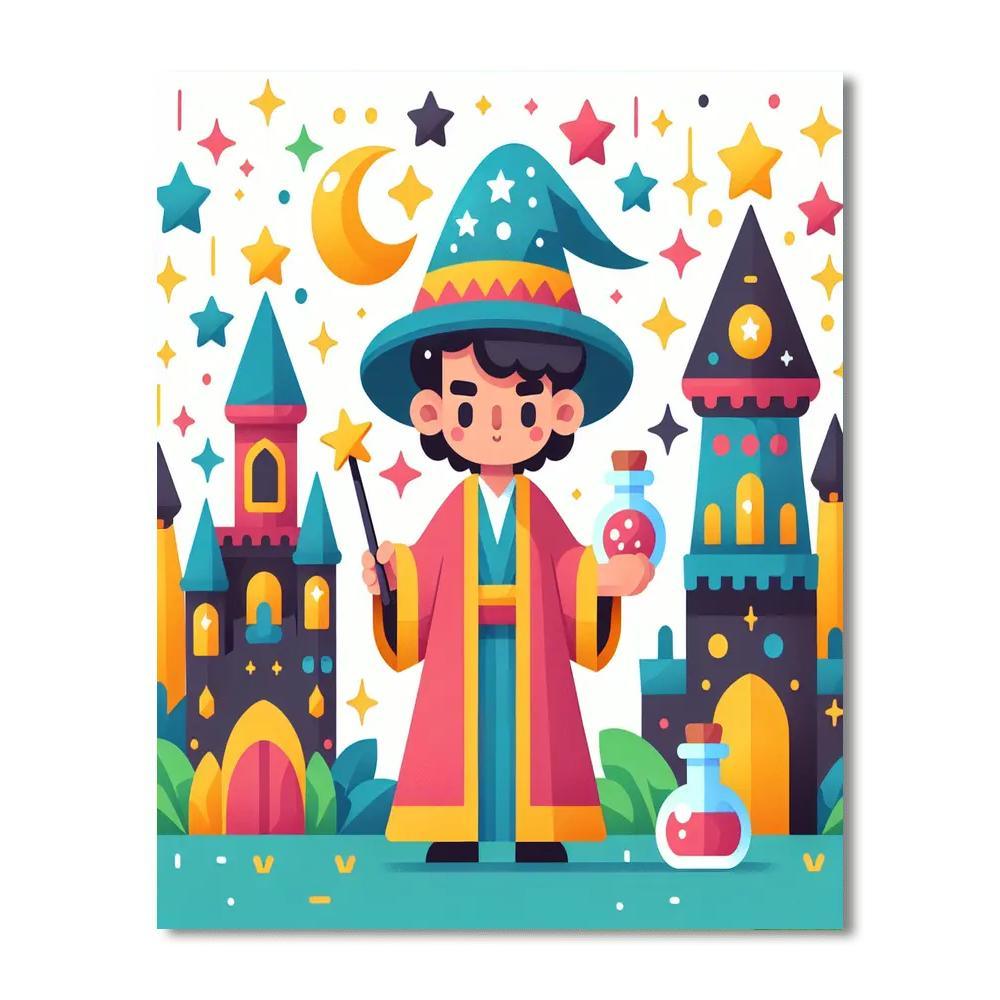 Wizard's Magic School Paint By Numbers Kits