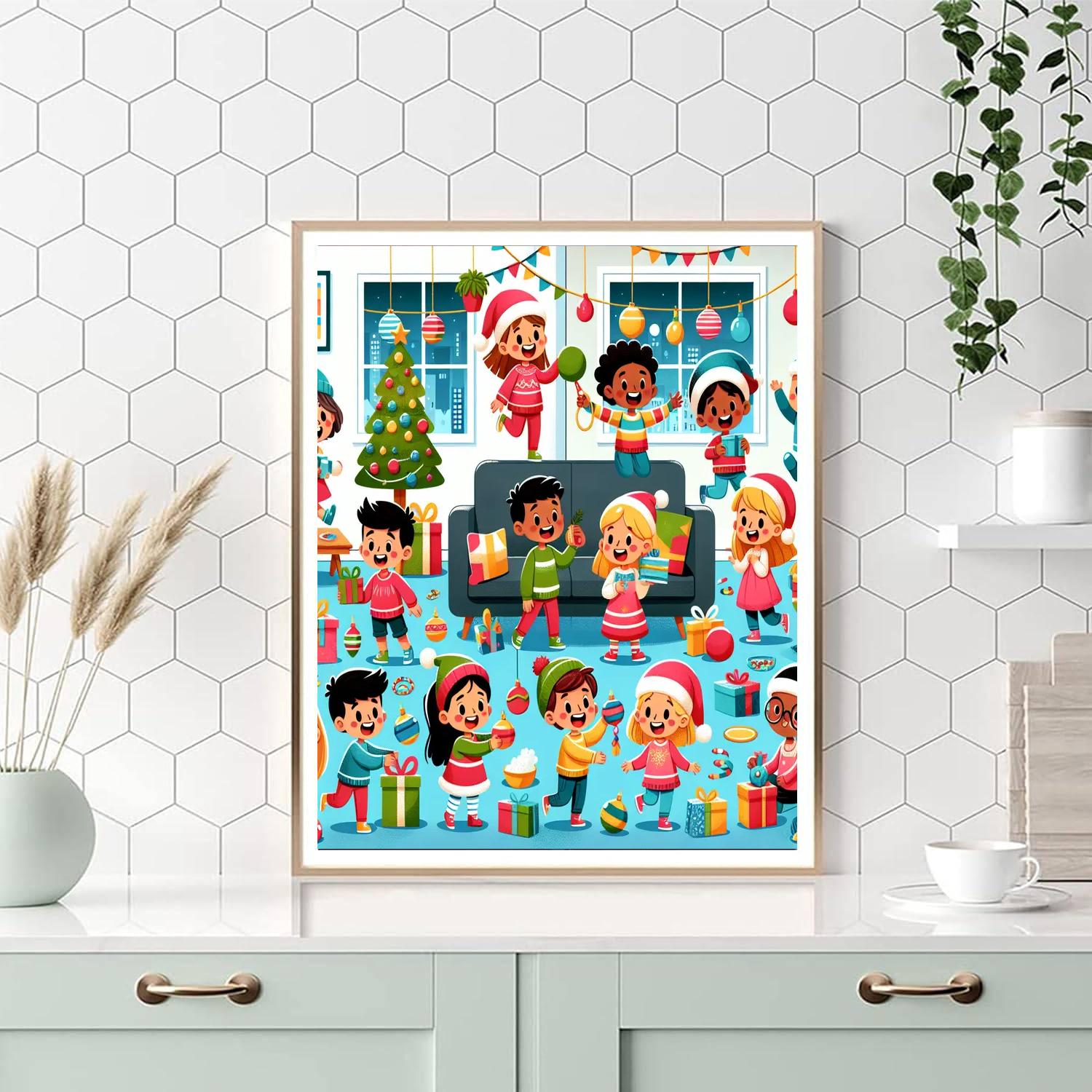 Happy Holiday Festivities Paint By Numbers Kits