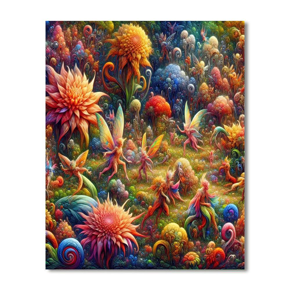Fantasy Garden Frolic Numbered Painting Kits