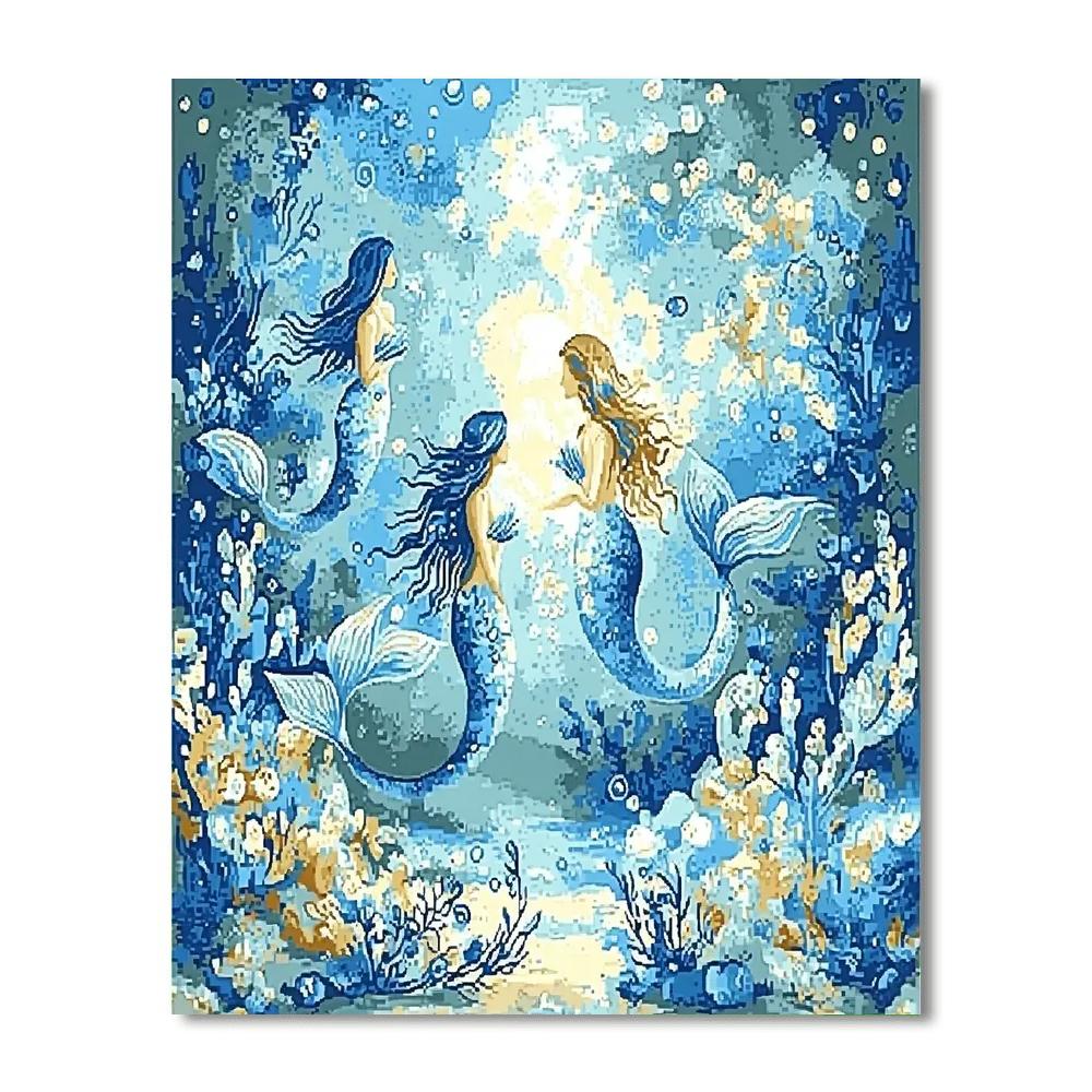 Botticelli Inspired Botticelli's Oceanic Myth  Number Painting