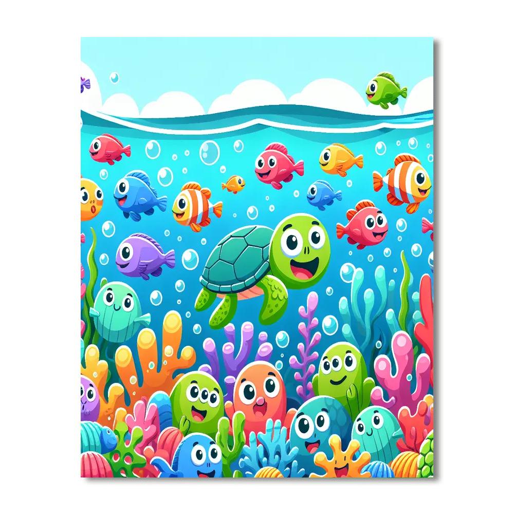 Charming Ocean Number Painting
