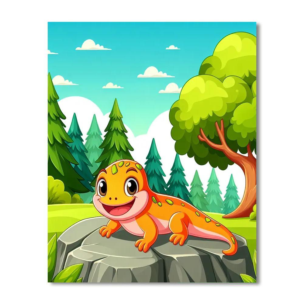 Silly Salamander Paint By Number