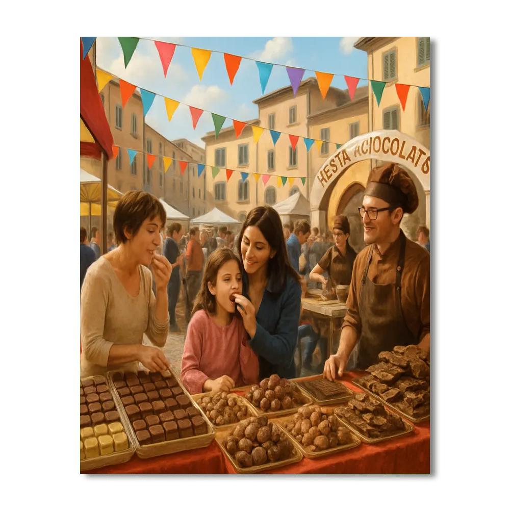 Chocolate Festival Painting By Numbers Kit