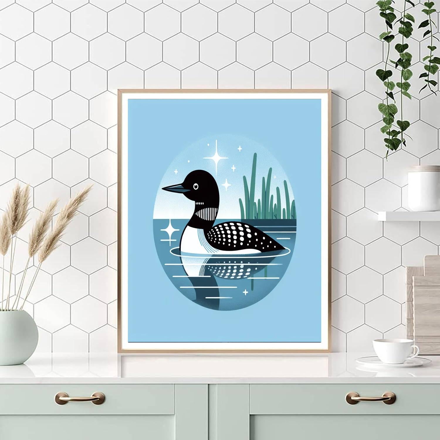 Luminous Loon Paint By Number