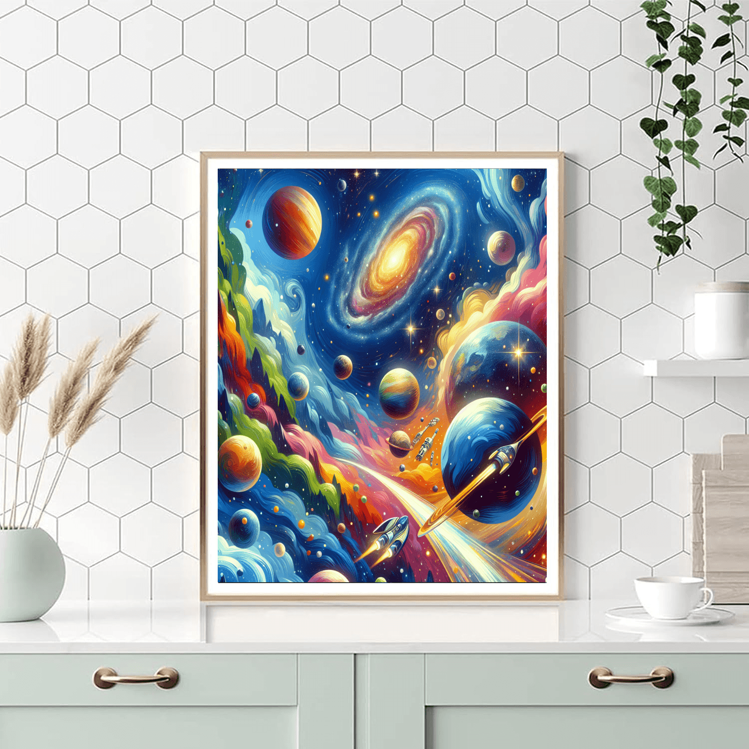 Celestial Galaxy Exploration Numbered Painting Kits