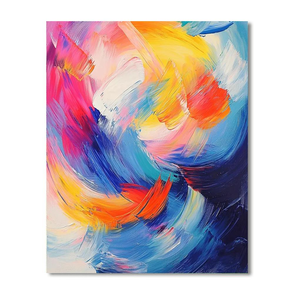 Edgar Degas Inspired Rippling Waves Of Color  Painting Number Kit