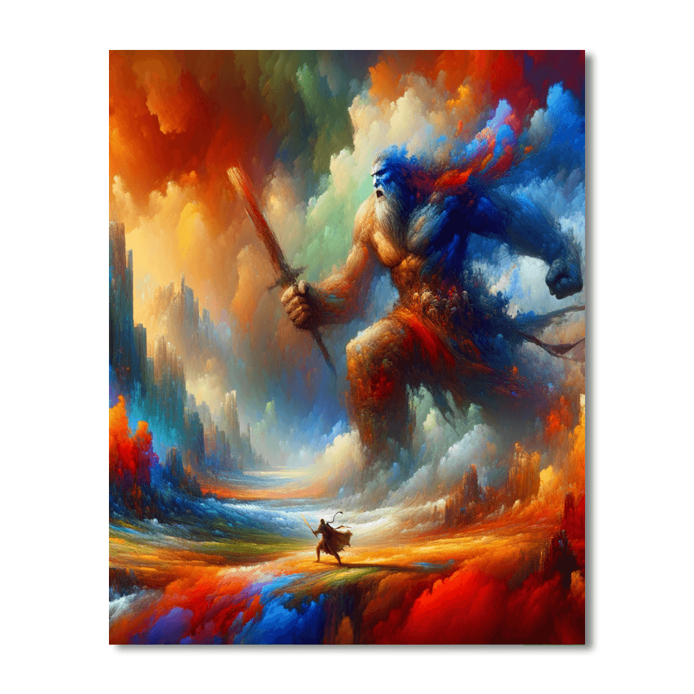 Epic Battle Of The Giants Paint By Color
