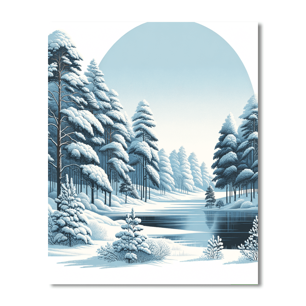 Nordic Winter Solitude Paint By Color