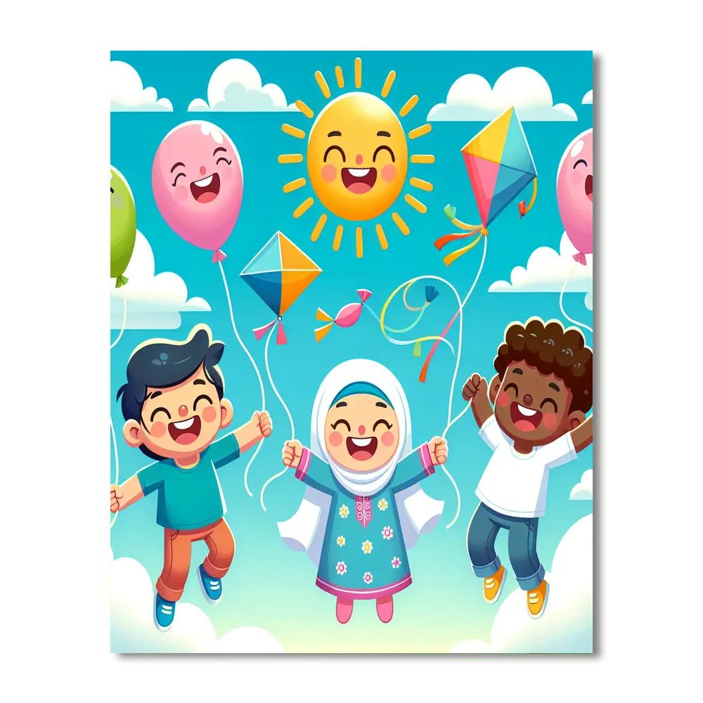 Exciting Adventure In The Sky Paint By Numbers Art