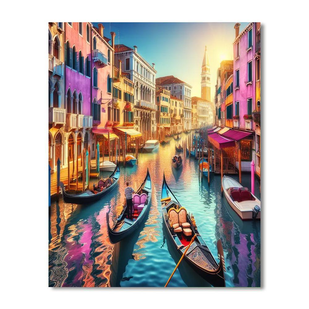 Venetian Waterways Delight Paint By Numbers Kits
