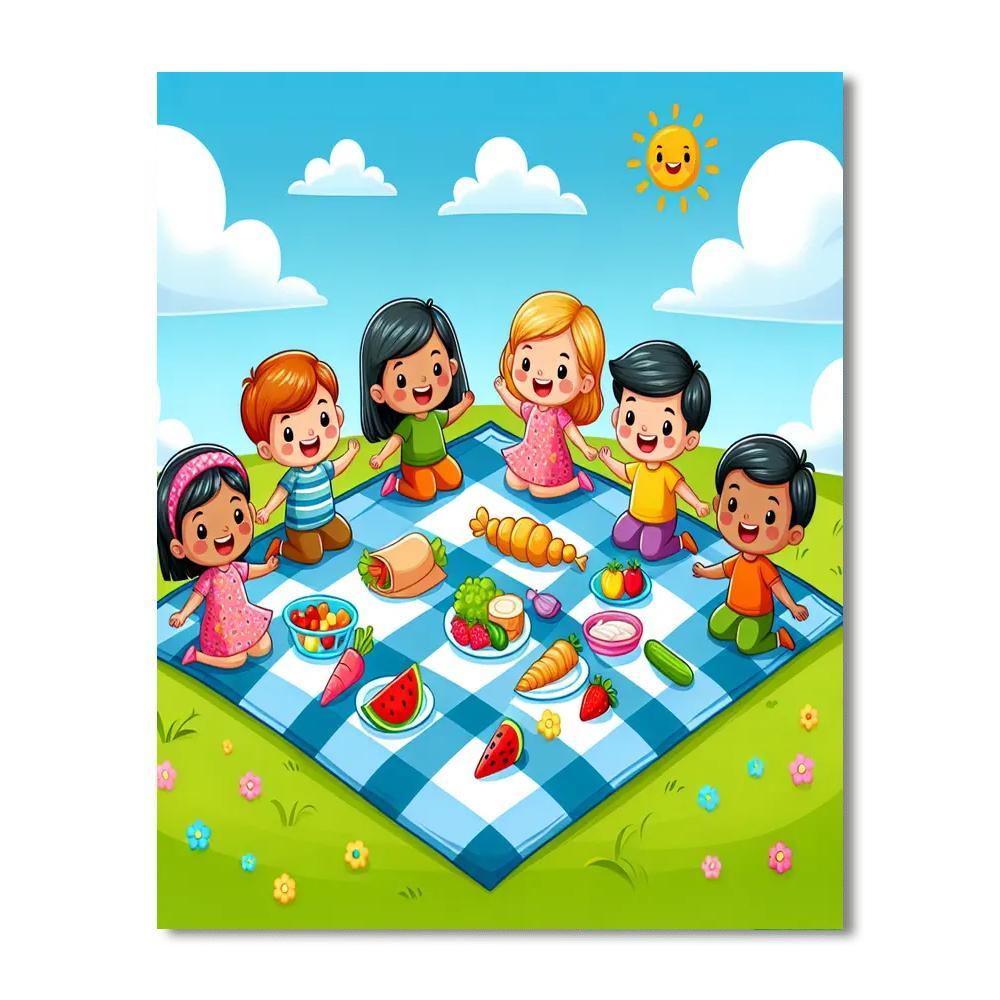 Joyful Picnic Paint By Number
