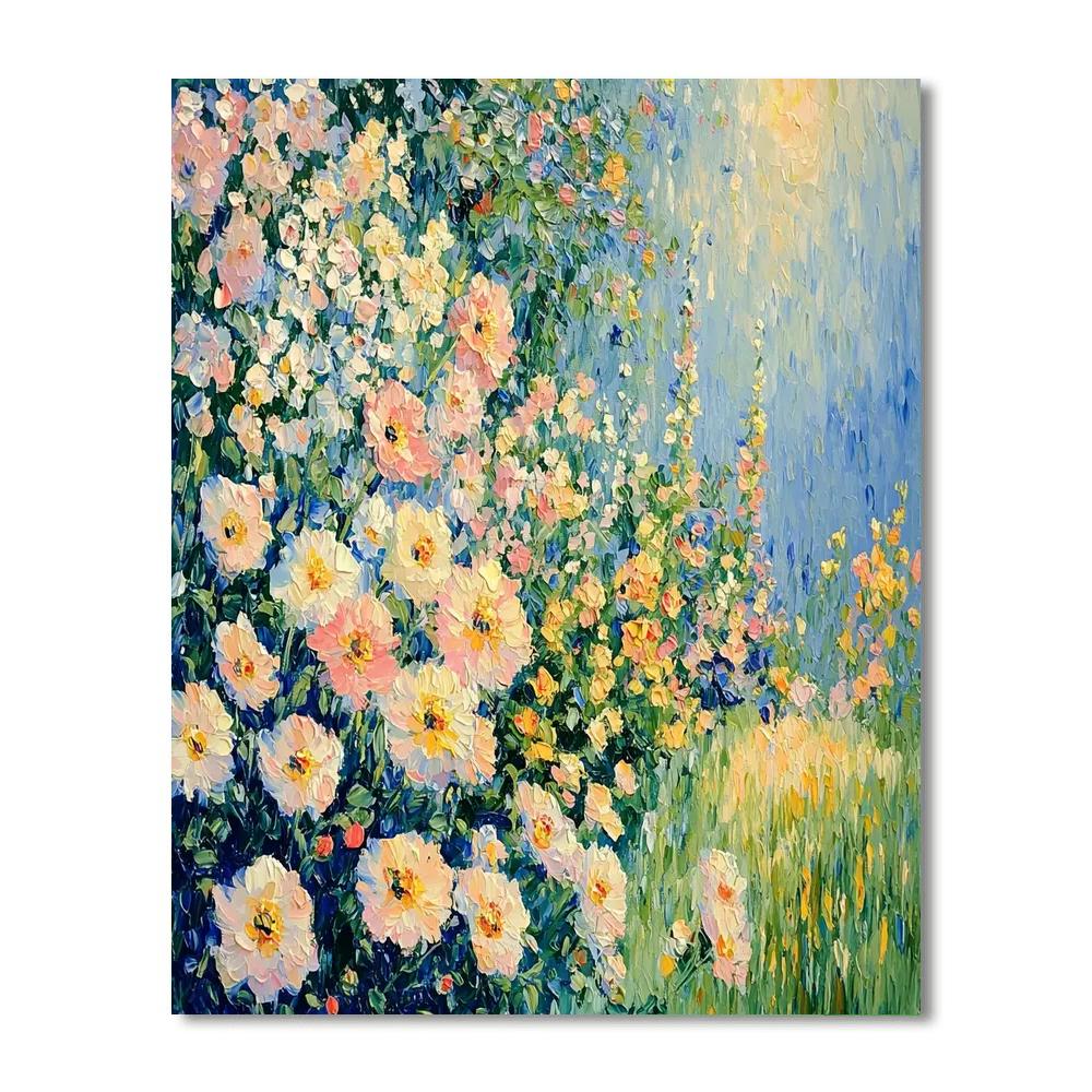Berthe Morisot Inspired Floral Morning Radiance  Number Painting