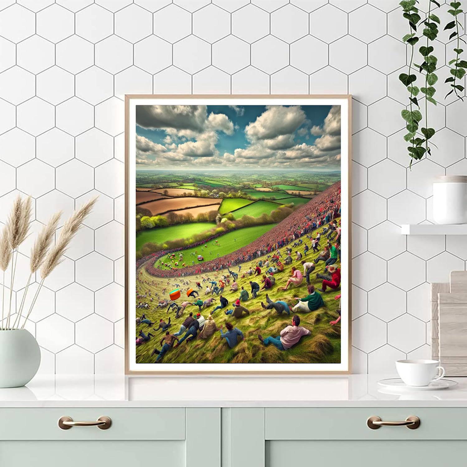 Cooper's Hill Cheese-rolling And Wake - England Numbered Painting Kits