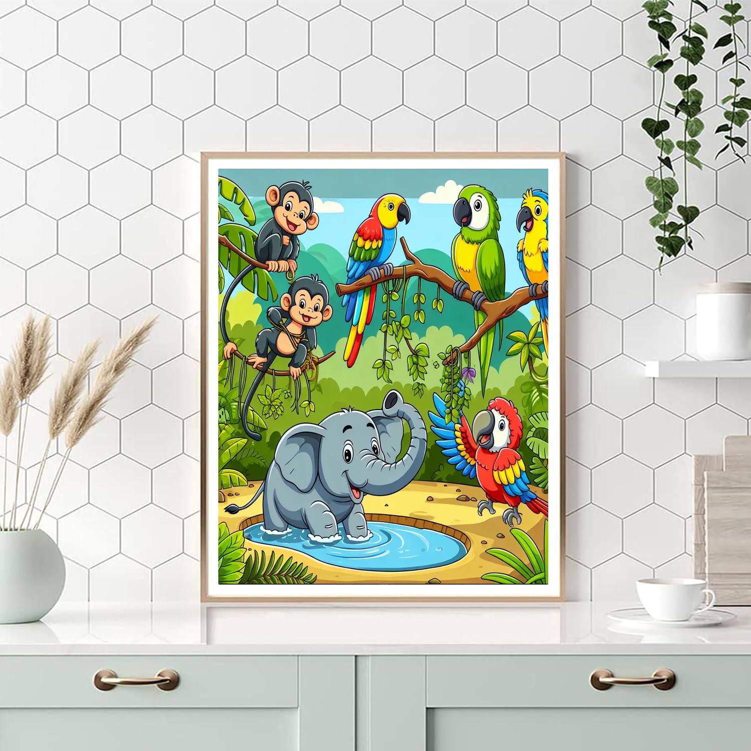 Friendly Jungle Explorers Paint By Number