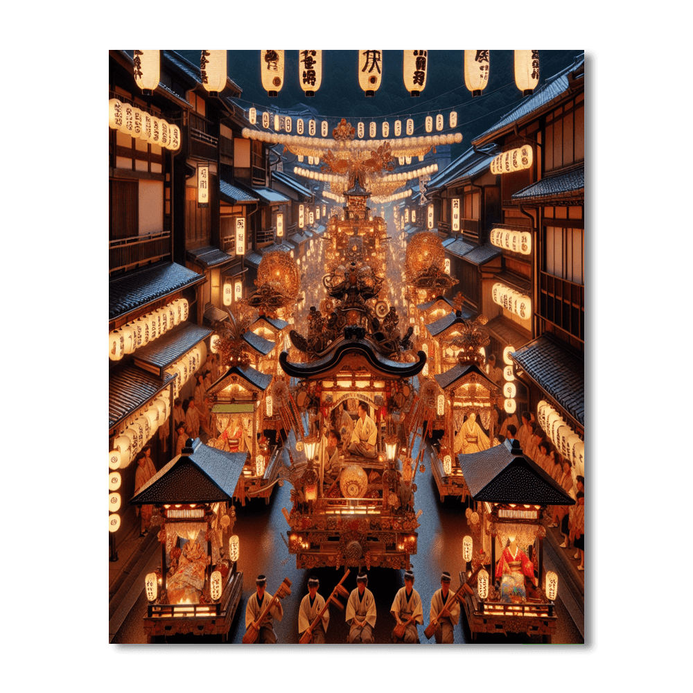 Matsuri Takayama Festival - Japan Paint By Numbers Art