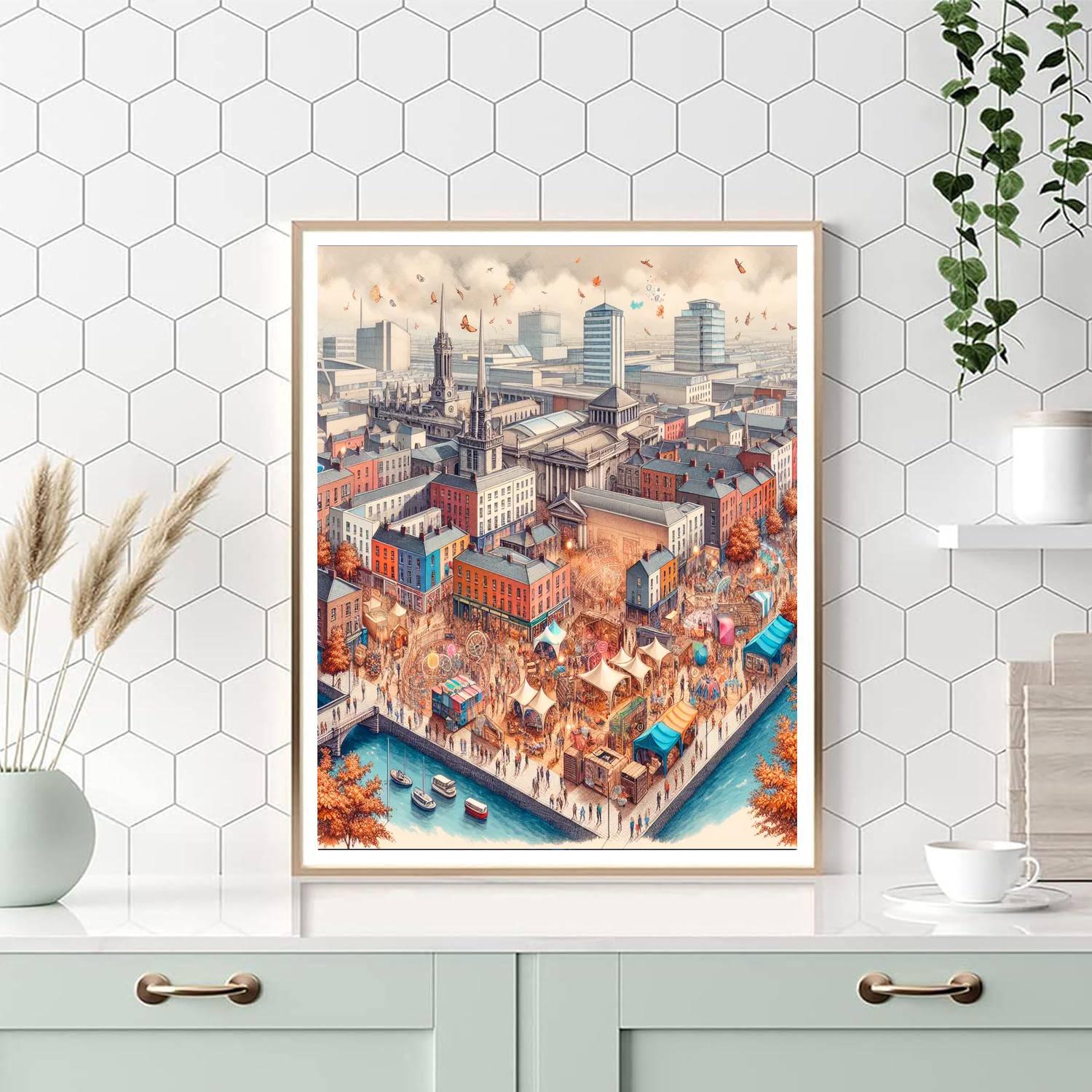 Dublin Fringe Festival - Dublin Painting Number Kit