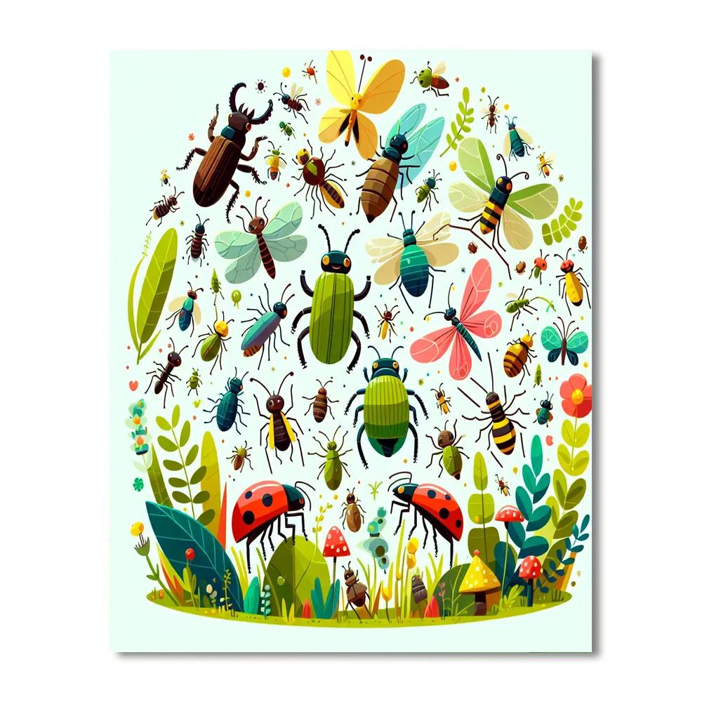 Inventive Insect Adventures Paint By Numbers Art