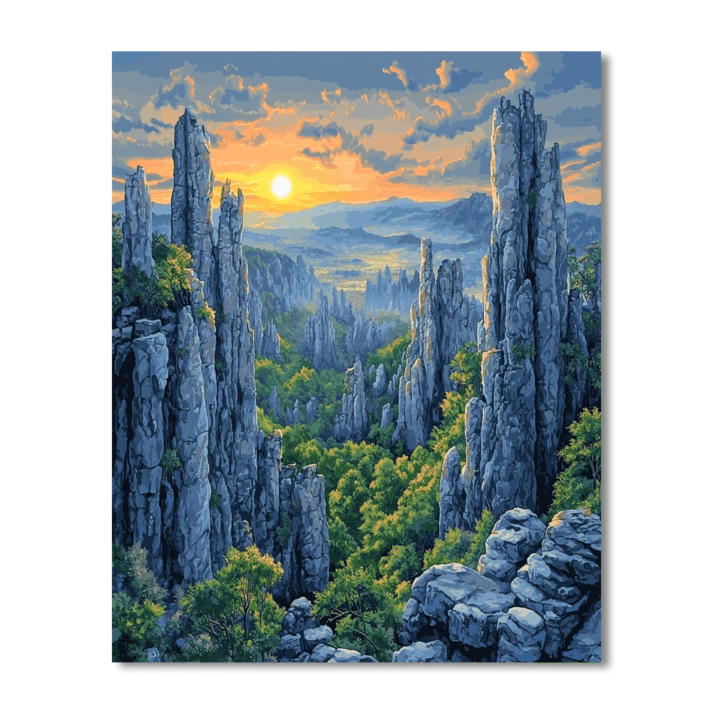 Stone Forest Paint By Numbers