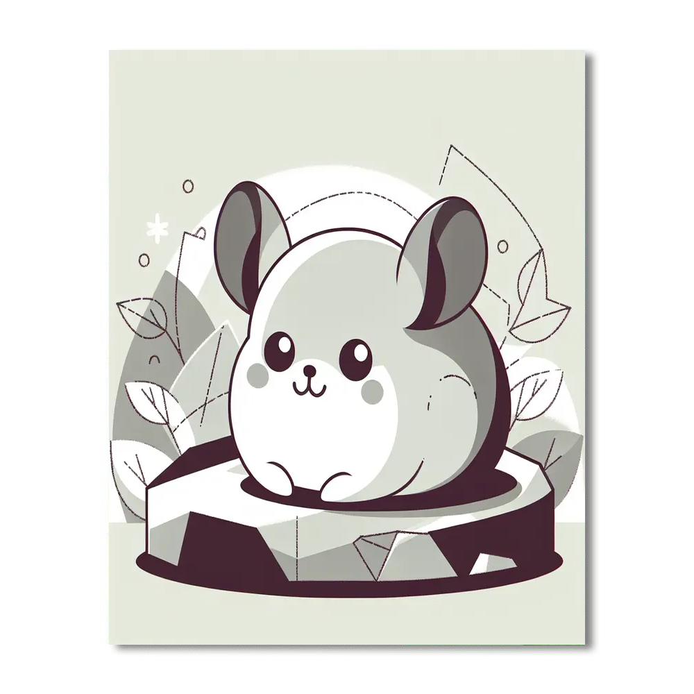 Cute Chinchilla Paint By Numbers Art