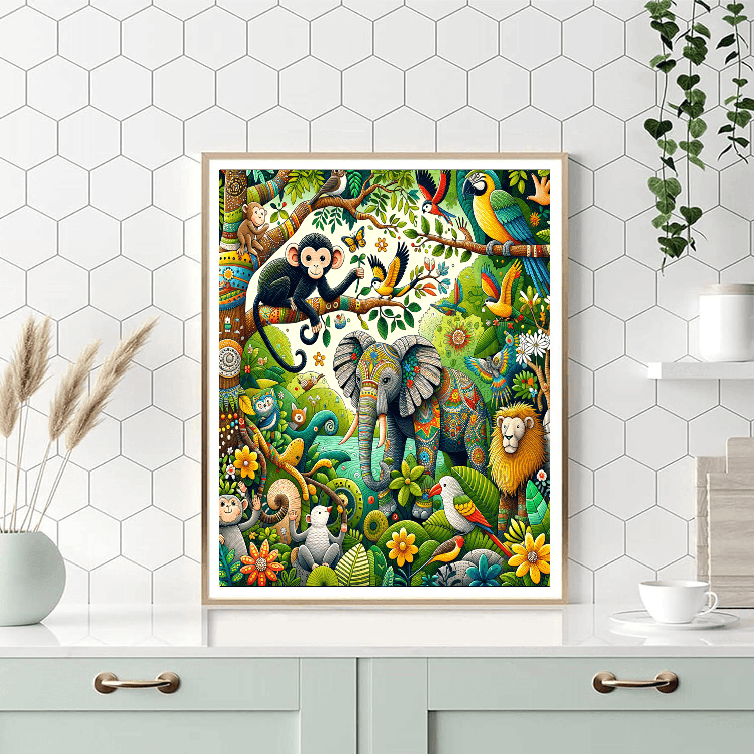 Cuddly Jungle Friends Paint By Number