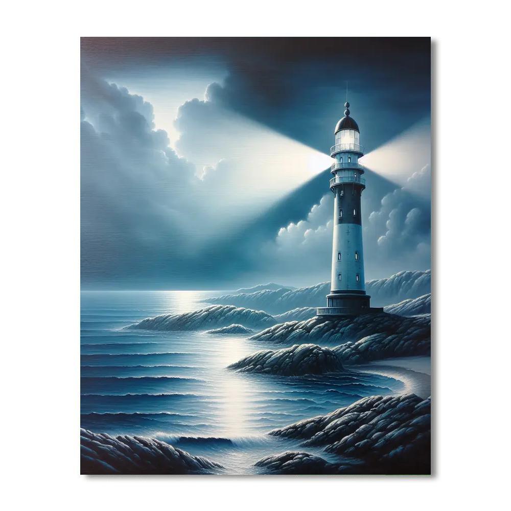 Coastal Lighthouse Beacon Paint By Numbers Art