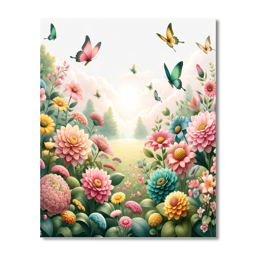 Sweet Dreams Of Butterflies Painting Number Kit