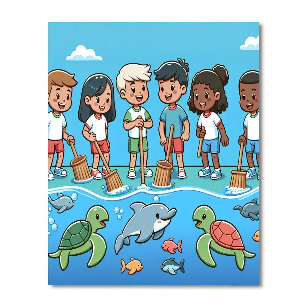 Ocean Rescue Squad Paint By Color
