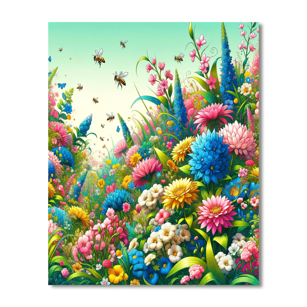 Magical Flower Garden Number Painting