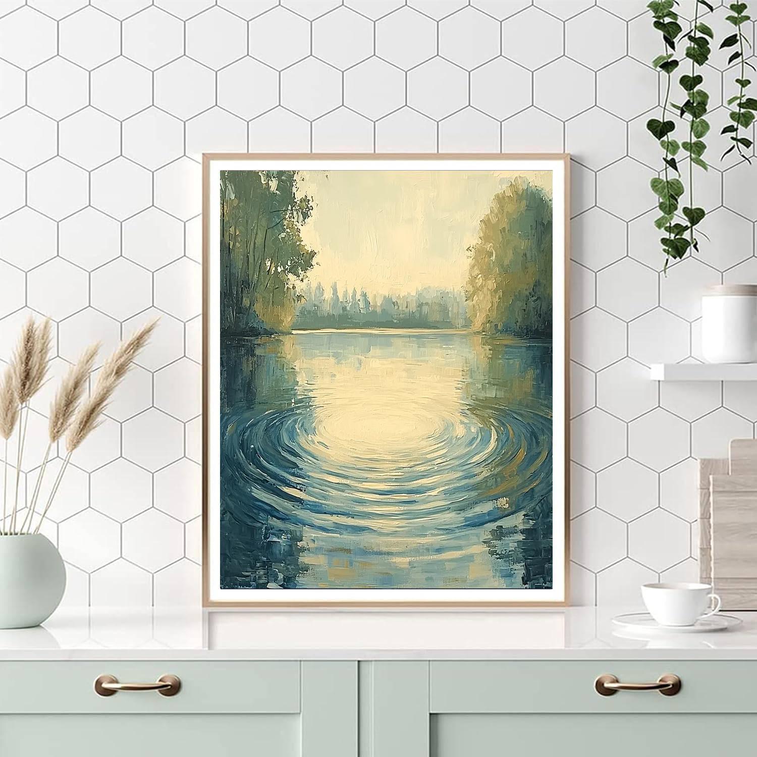 Paul Cézanne Inspired Vibrant Serenity  Paint By Numbers Kits