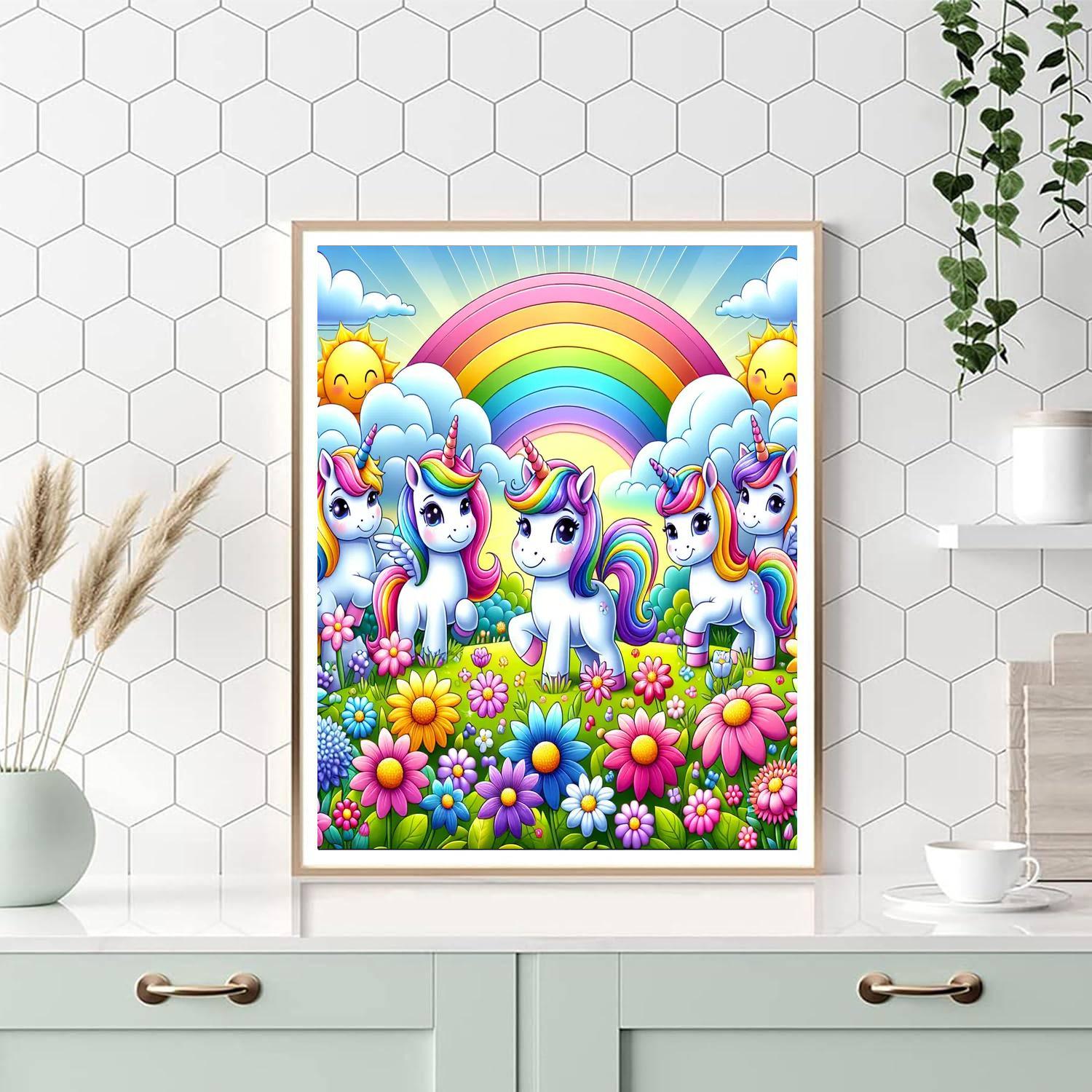 Adventure With Magical Unicorns Paint By Color