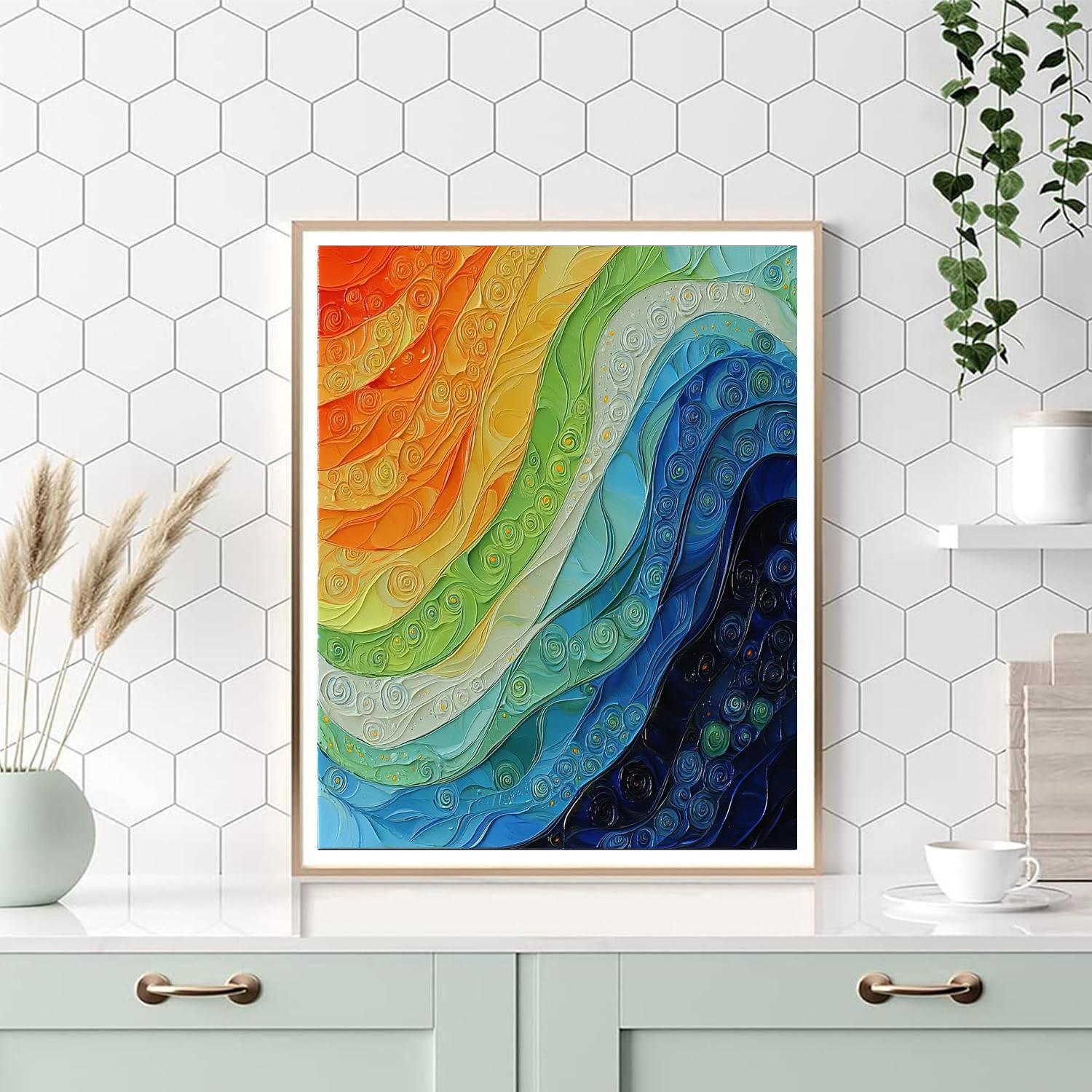 Frida Kahlo Inspired Emotional Tides  Painting Number Kit