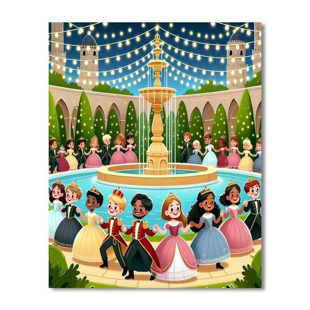 Royal Garden Ball Painting Number Kit