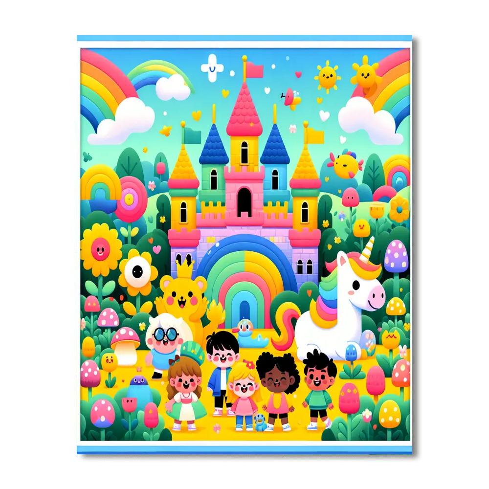 Fantasy Castle Exploration Painting Number Kit