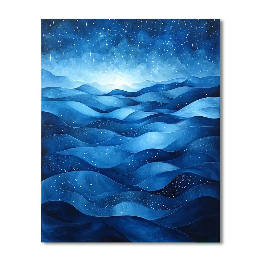 Paul Cézanne Inspired Abstract Nocturne  Paint By Numbers Kits