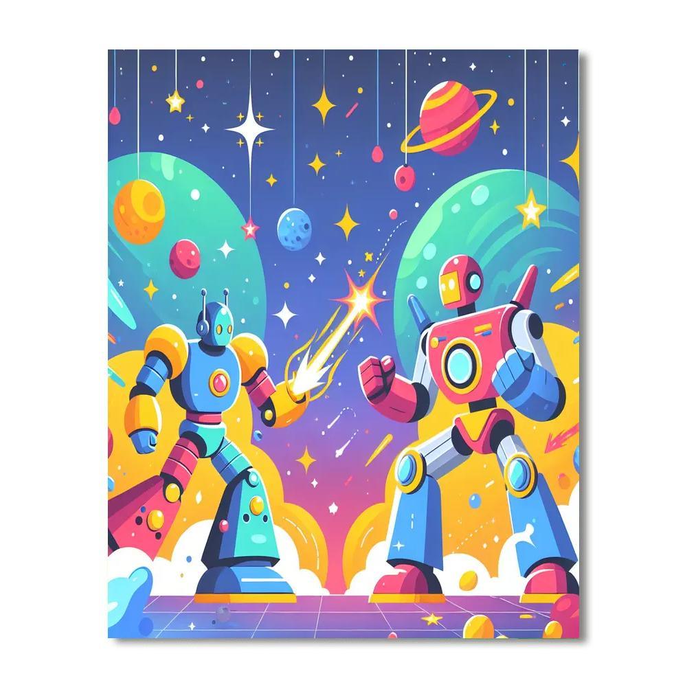 Robot Galaxy Battle Numbered Painting Kits