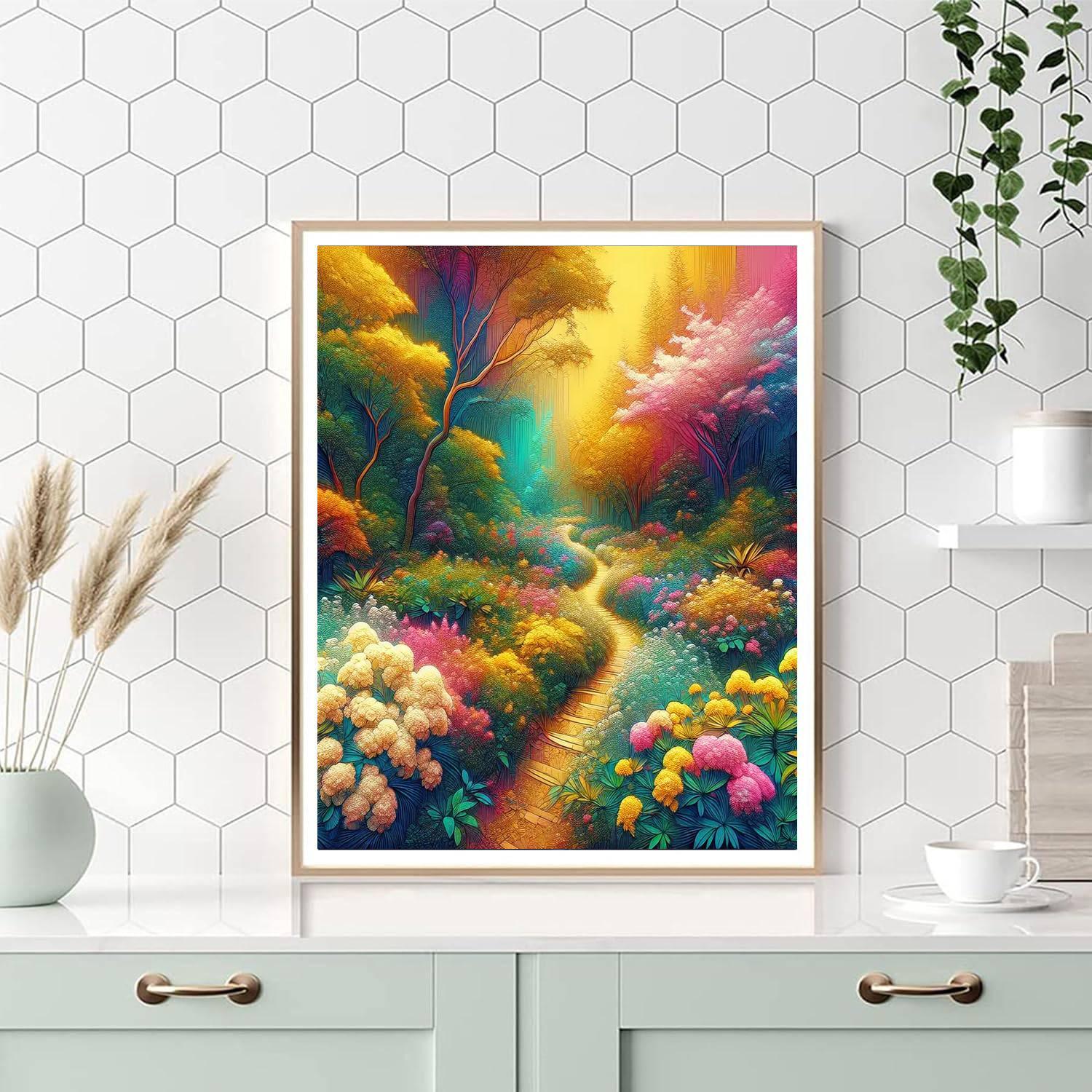 Charming Secret Garden Paint By Numbers Art