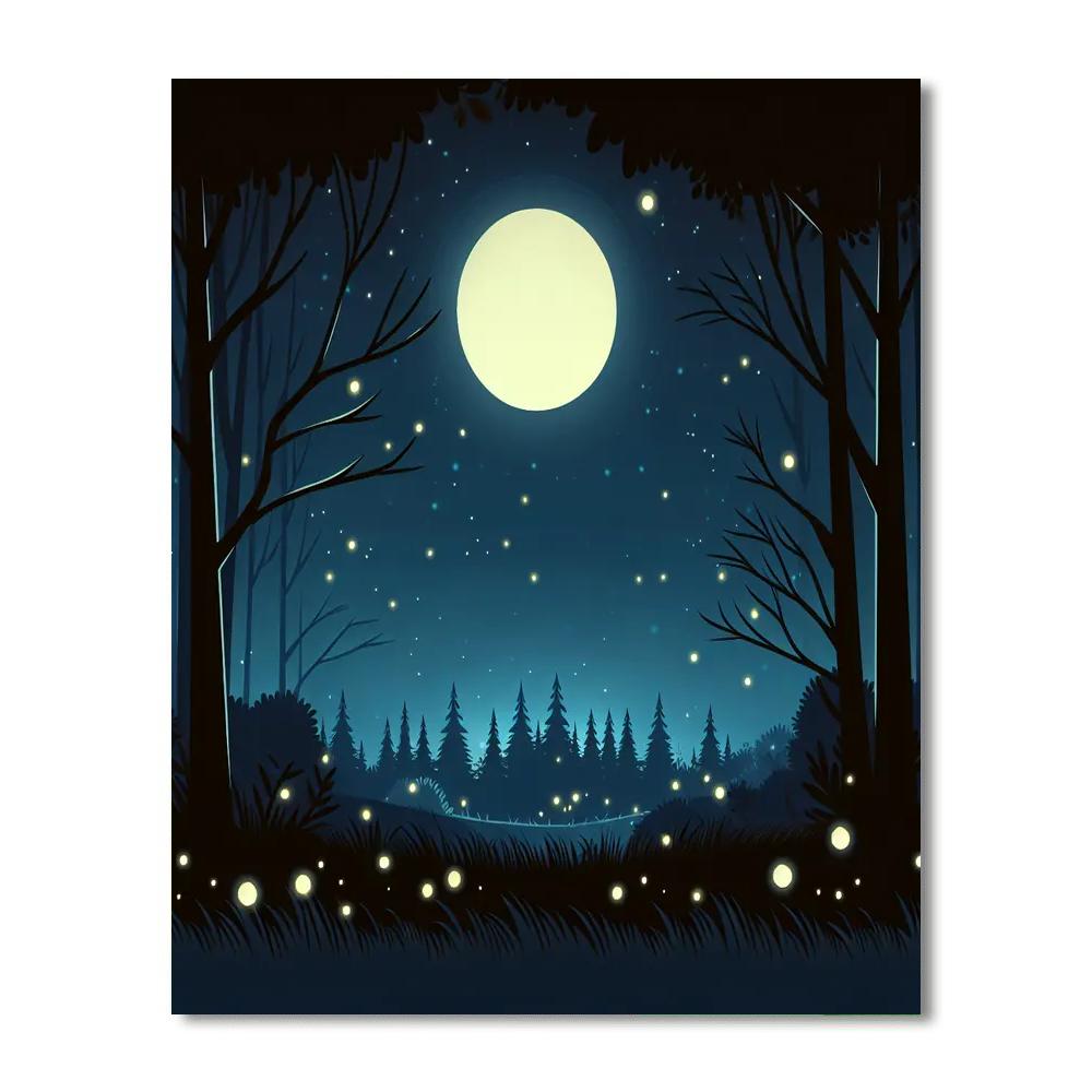 Moonlight Enchantment Painting Number Kit