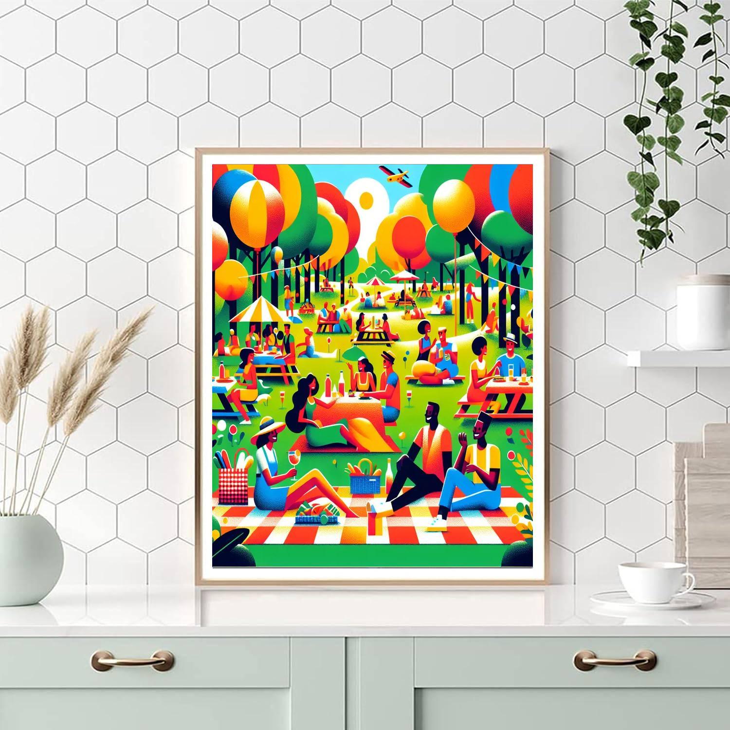 Summer Picnic In The Park Paint By Numbers Kits