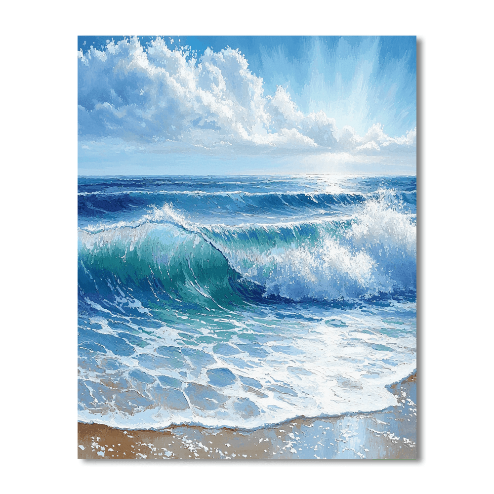 Turner Inspired Serene Seascape - DIY Painting By Numbers Kit