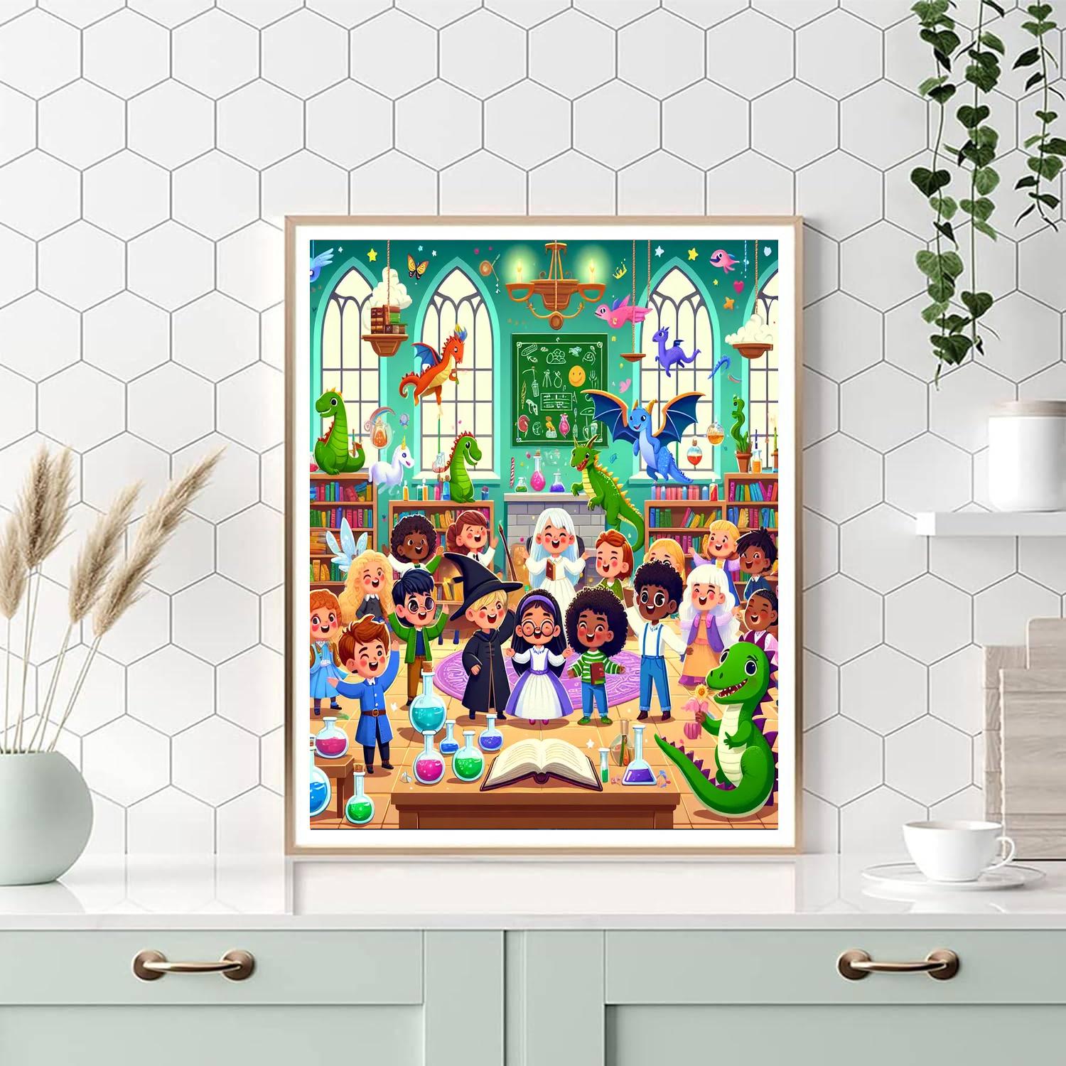 Magical Creature Academy Painting By Numbers Kit